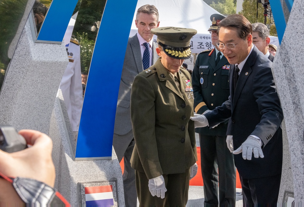 MARFORK attends the Monument Reveal honoring the Incheon Landing