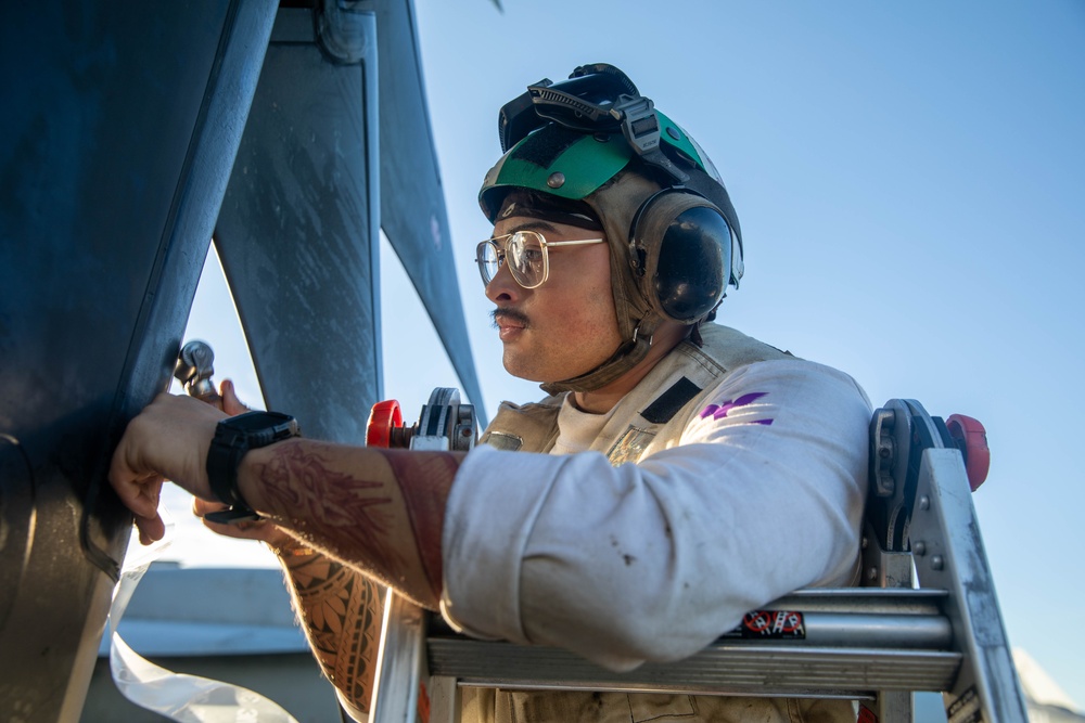USS Gerald R. Ford (CVN 78) Sailors Conduct Routine Maintenance USS Gerald R. Ford (CVN 78) Sailors Conduct Routine Maintenance