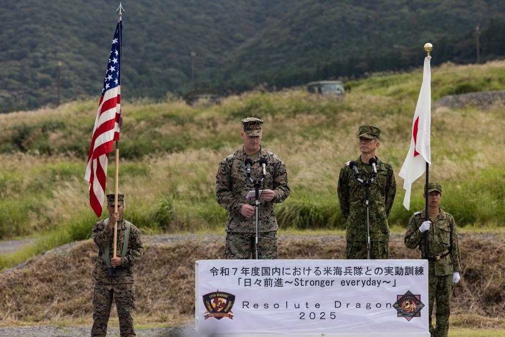 RD 25 | 12th LCT Marines, Sailors, and JGSDF Members Participate in an Opening Ceremony at Hijudai Maneuver Area