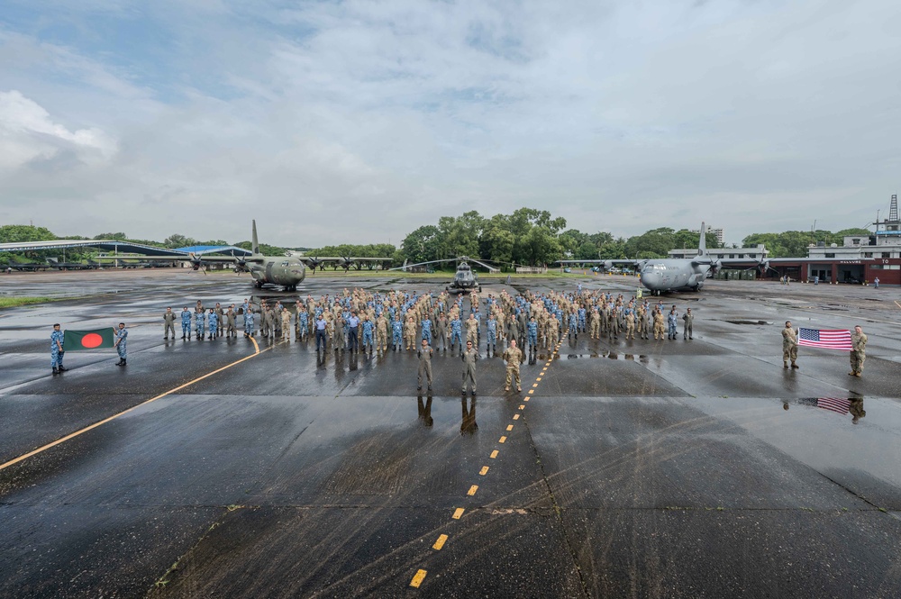 Pacific Angel 25-3: Bangladesh Air Force and U.S. Air Force Group Photo