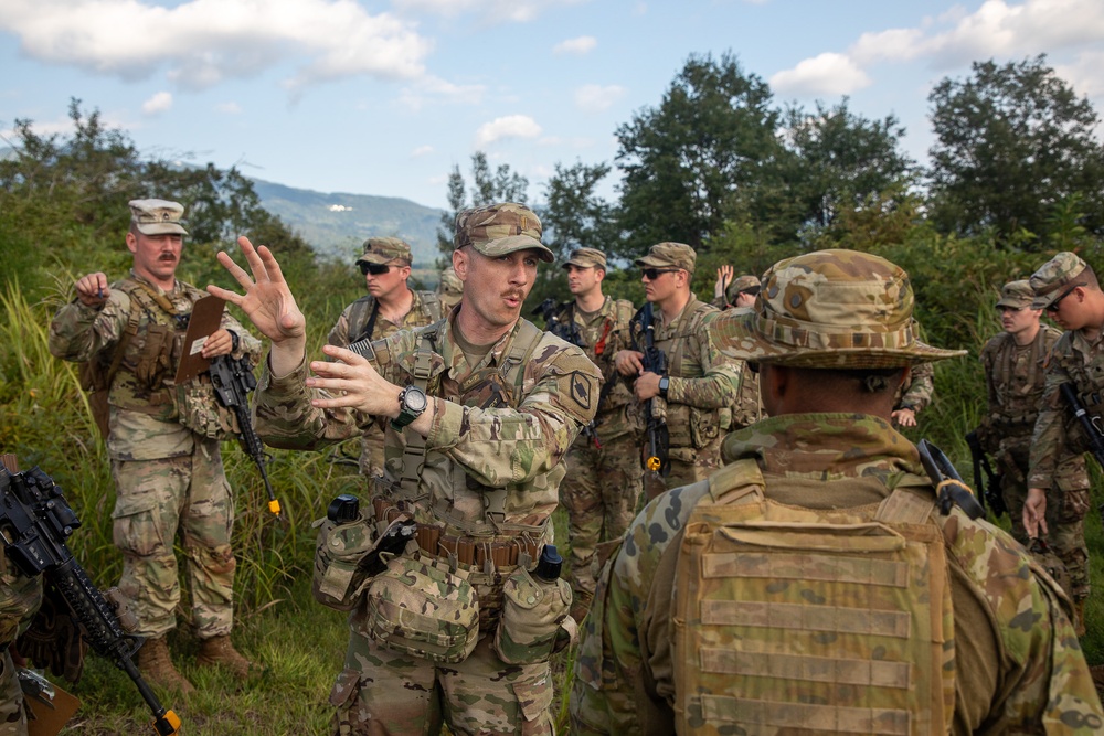 U.S. Army, Australian Soldiers and Japan Ground Self-Defense members are conducting familiarization training prior to the upcoming live fire training.