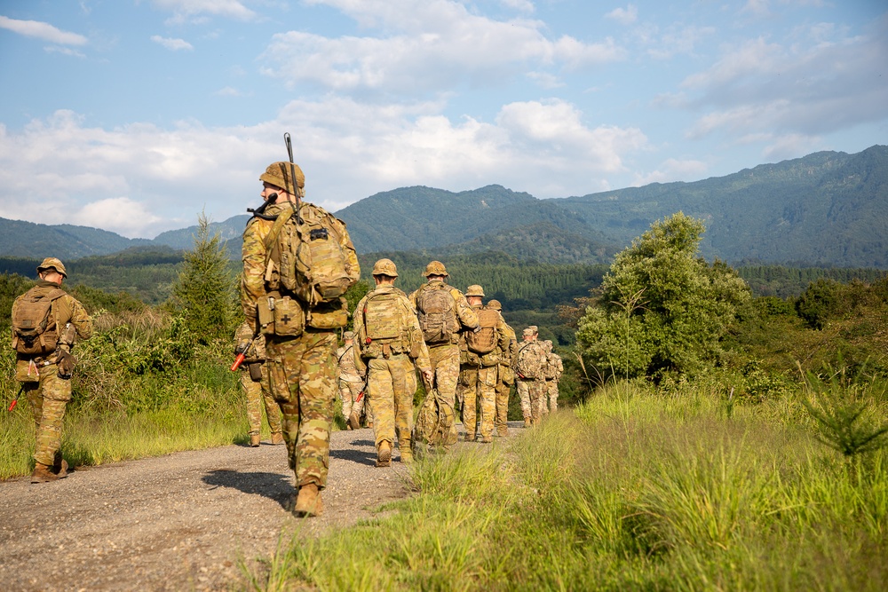U.S. Army, Australian Soldiers and Japan Ground Self-Defense members are conducting familiarization training prior to the upcoming live fire training.