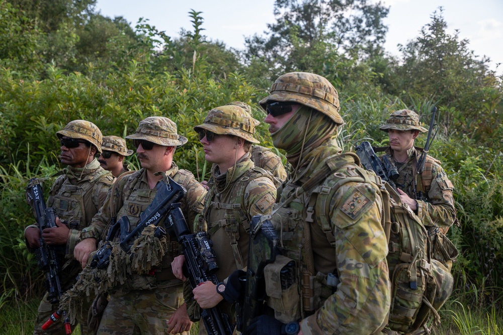 U.S. Army, Australian Soldiers and Japan Ground Self-Defense members are conducting familiarization training prior to the upcoming live fire training.