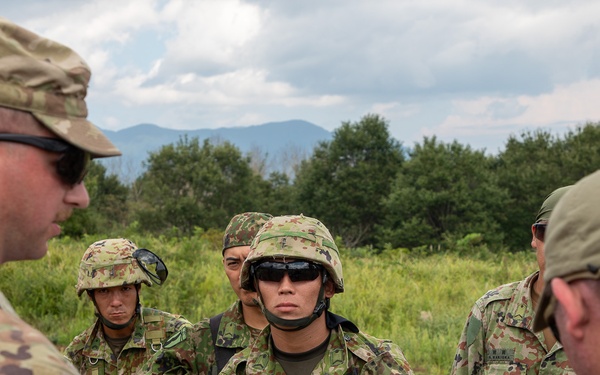 U.S. Army, Australian Soldiers and Japan Ground Self-Defense members are conducting familiarization training prior to the upcoming live fire training.