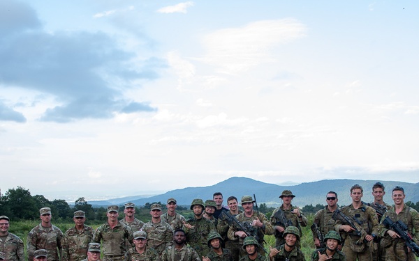 U.S. Army, Australian Soldiers and Japan Ground Self-Defense members are conducting familiarization training prior to the upcoming live fire training.