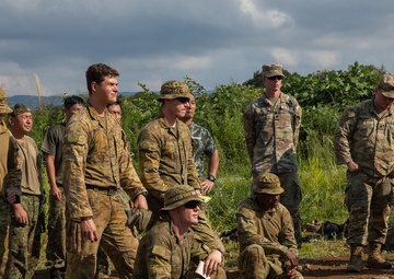 U.S. Army, Australian Soldiers and Japan Ground Self-Defense members are conducting familiarization training prior to the upcoming live fire training.