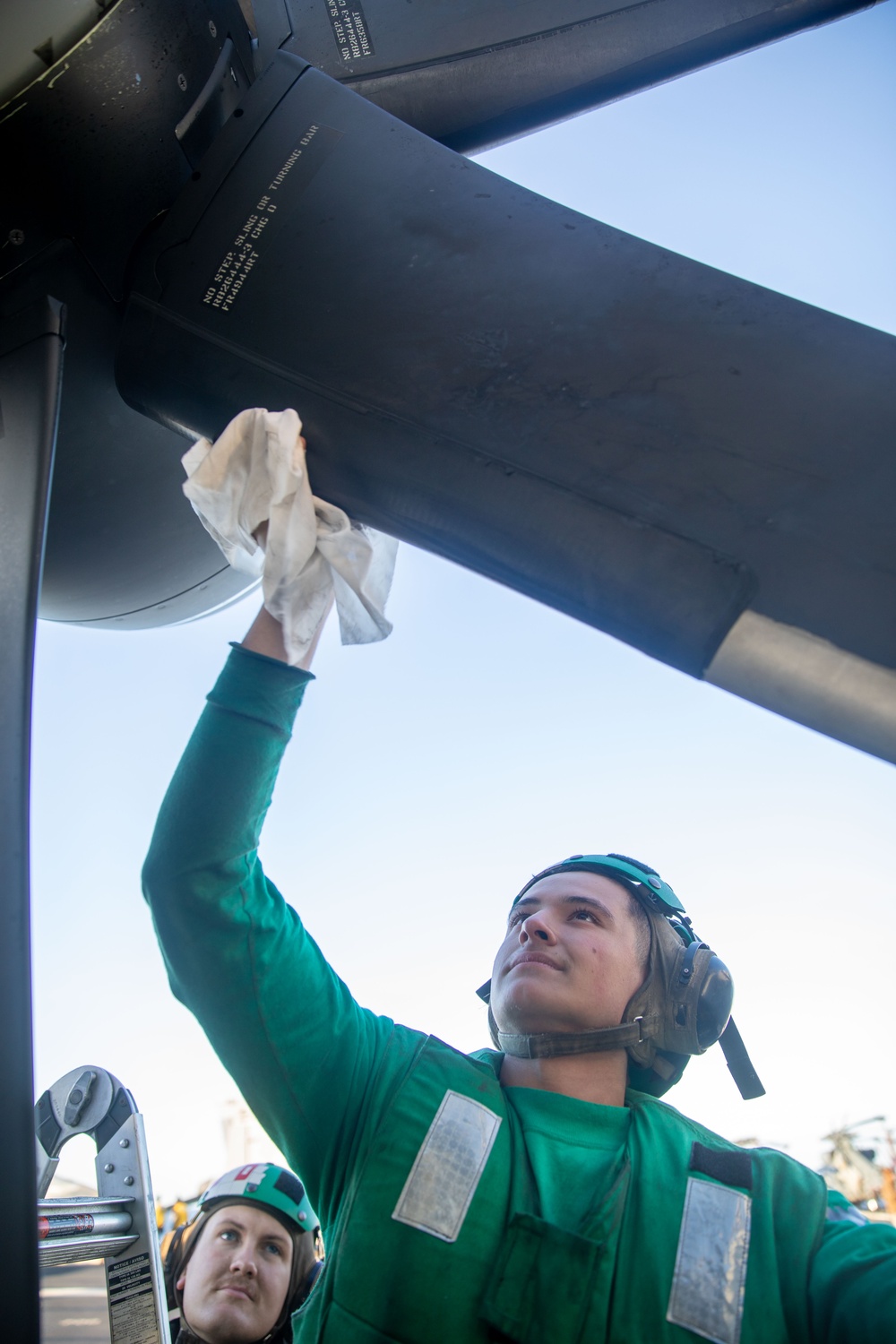 VAW-124 Sailor Conducts Maintenance VAW-124 Sailor Conducts Maintenance