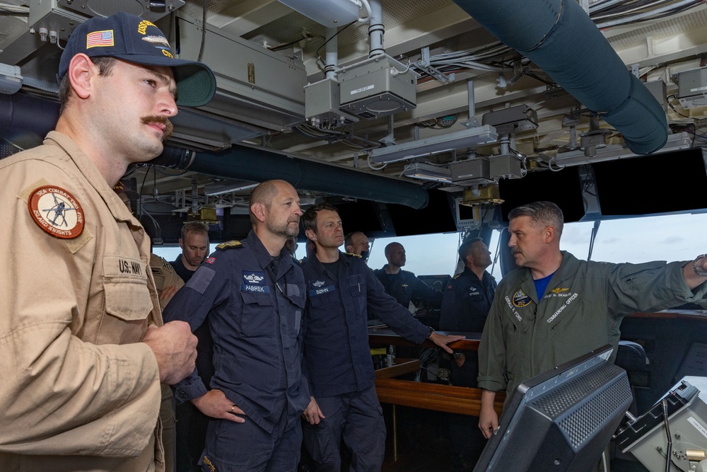 Norwegian Royal Navy Leaders Tour USS Gerald R. Ford (CVN 78)