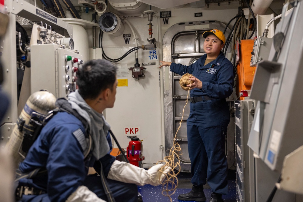 USS Dewey conducts General Quarters