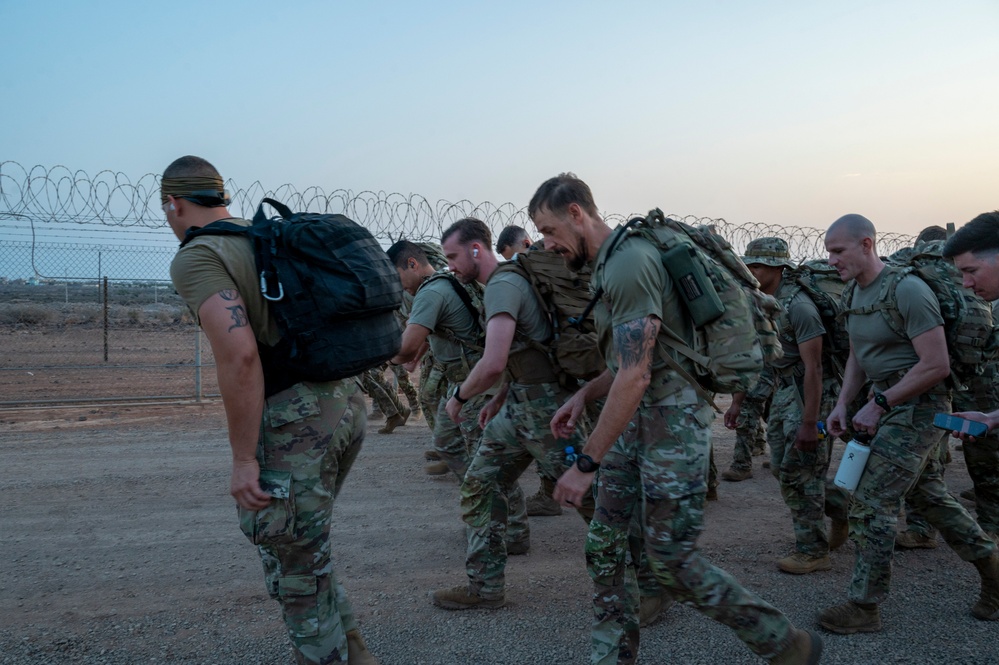 U.S. Military personnel participate in trials for the German Armed Forces Proficiency Badge