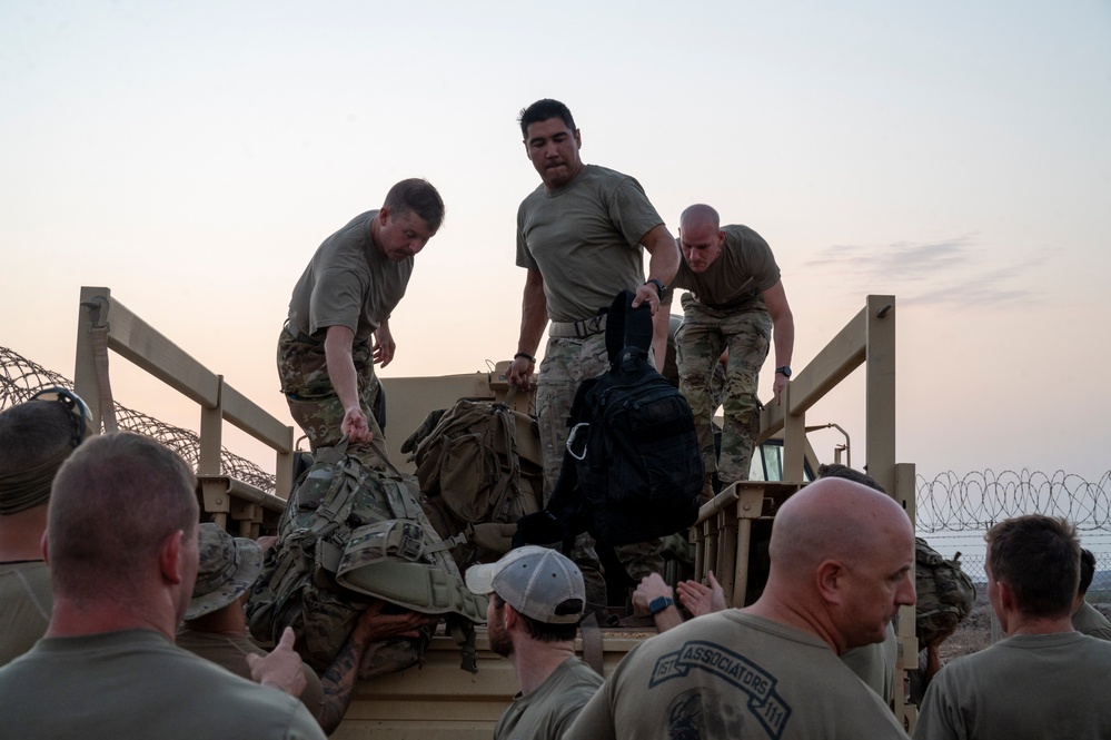 U.S. Military personnel participate in trials for the German Armed Forces Proficiency Badge