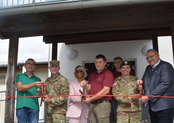 A ribbon cut
