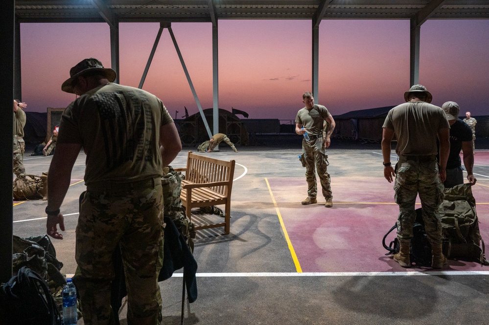 U.S. Military personnel participate in trials for the German Armed Forces Proficiency Badge