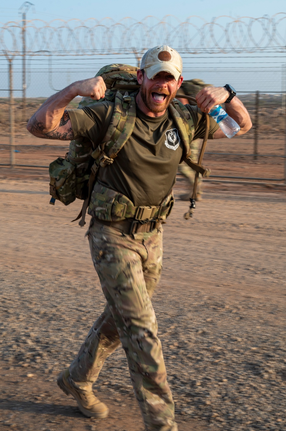 U.S. Military personnel participate in trials for the German Armed Forces Proficiency Badge