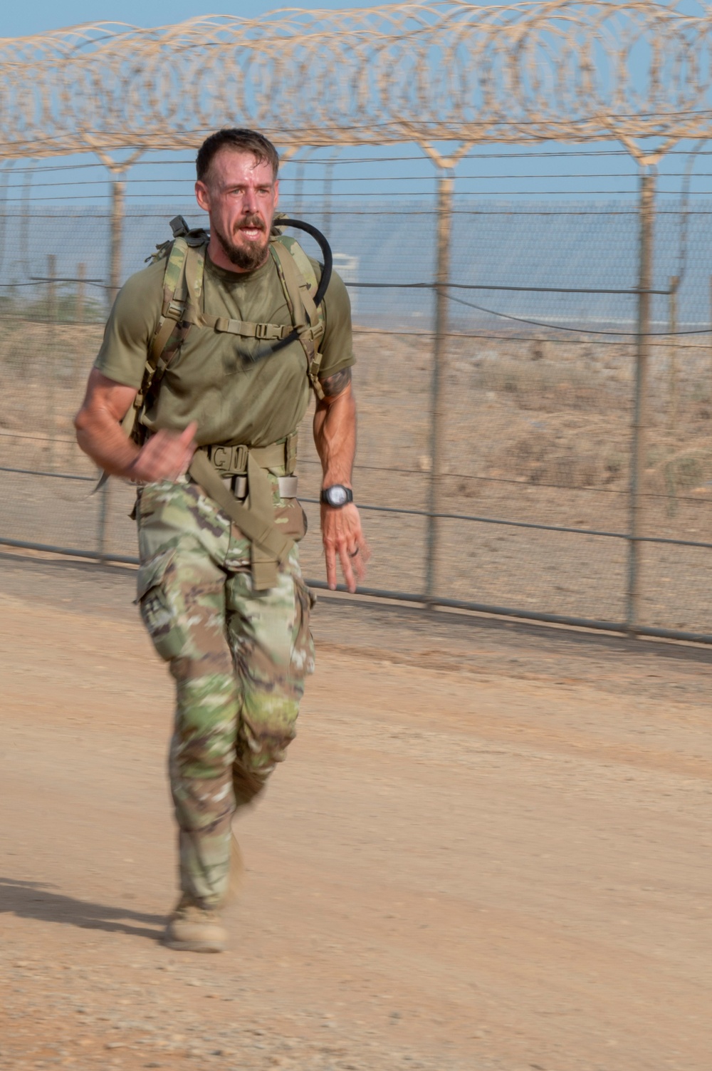 U.S. Military personnel participate in trials for the German Armed Forces Proficiency Badge