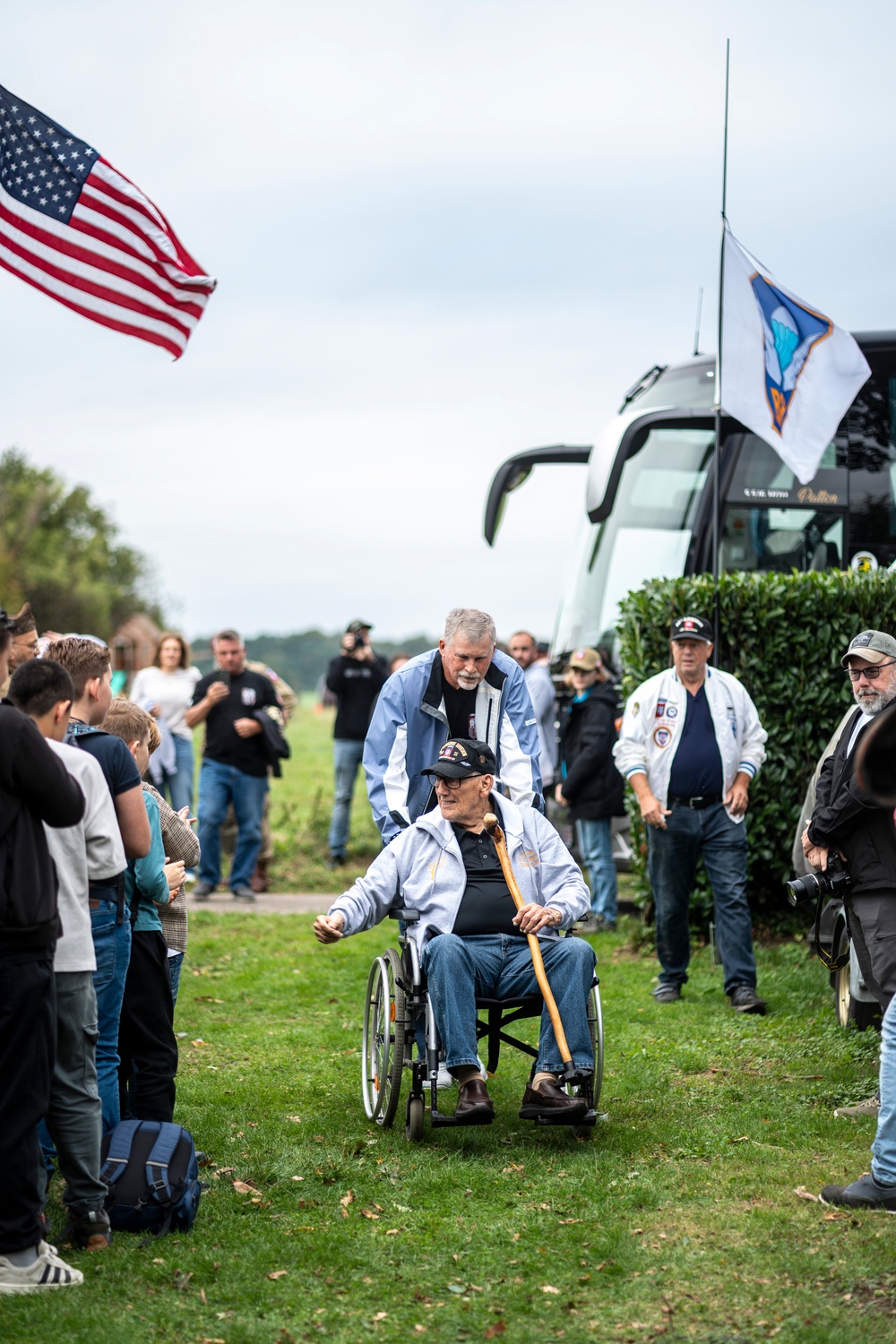 WWII Veterans Return to Groesbeek 81 Years After Market Garden to Share Stories with Dutch Students