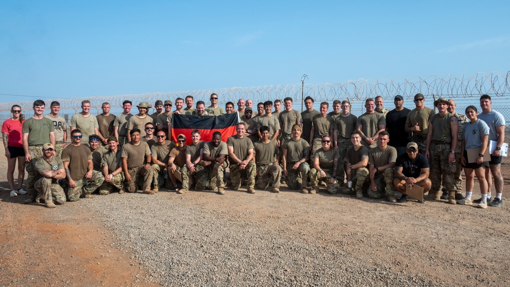 U.S. Military personnel participate in trials for the German Armed Forces Proficiency Badge