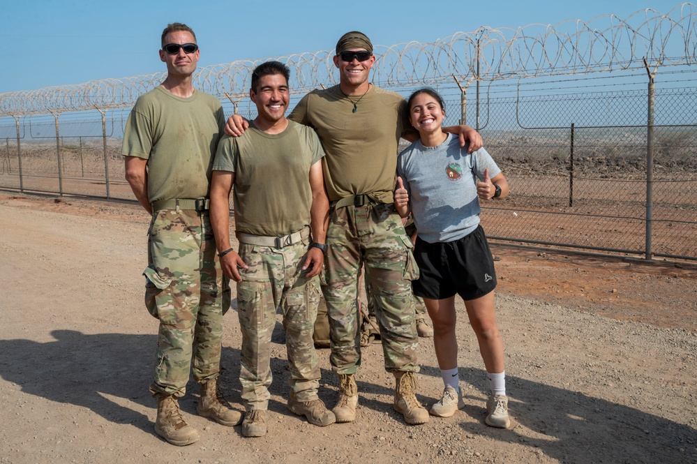 U.S. Military personnel participate in trials for the German Armed Forces Proficiency Badge