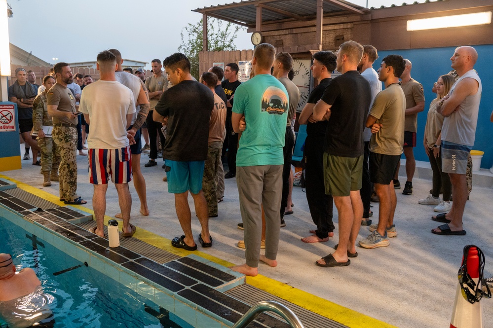 U.S. Military personnel participate in trials for the German Armed Forces Proficiency Badge