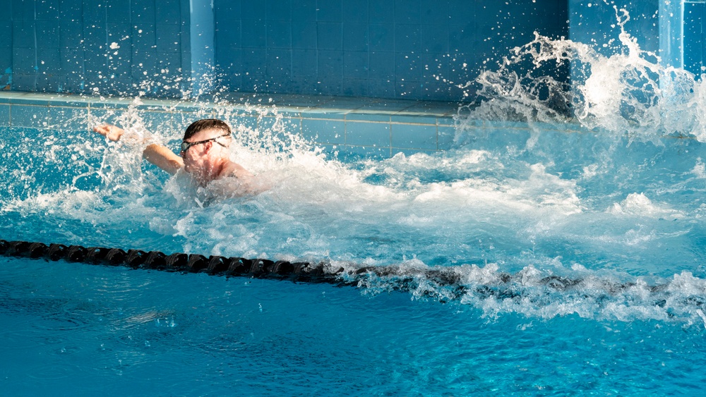 U.S. Military personnel participate in trials for the German Armed Forces Proficiency Badge