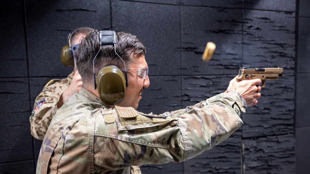 U.S. Military personnel participate in trials for the German Armed Forces Proficiency Badge
