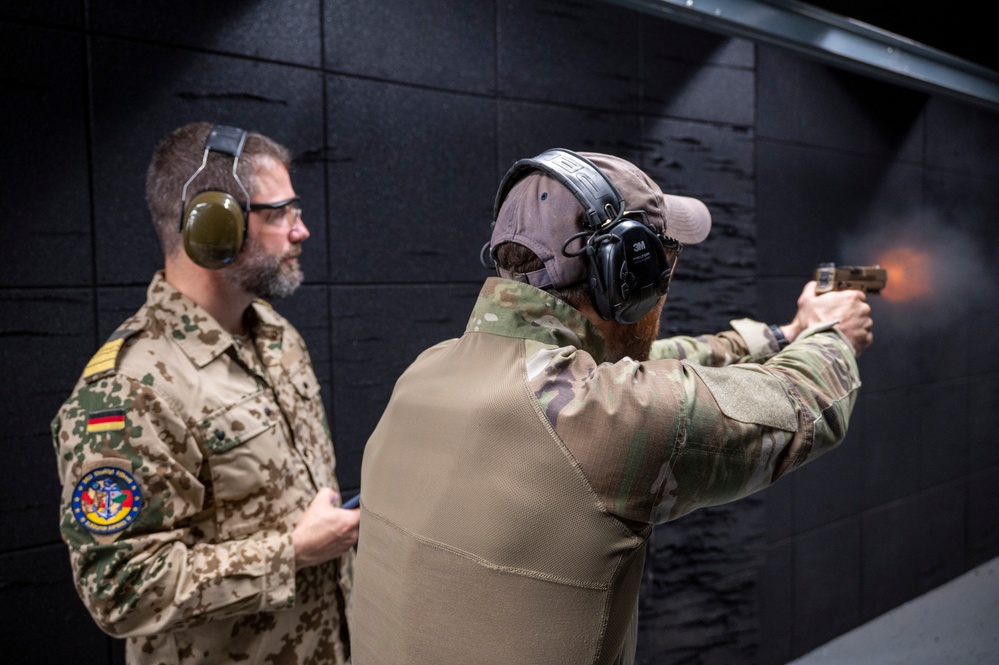 U.S. Military personnel participate in trials for the German Armed Forces Proficiency Badge
