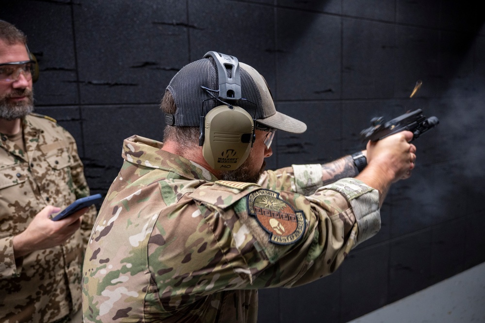 U.S. Military personnel participate in trials for the German Armed Forces Proficiency Badge
