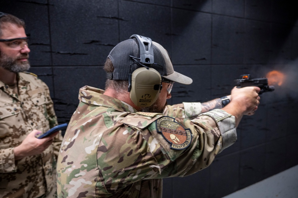 U.S. Military personnel participate in trials for the German Armed Forces Proficiency Badge
