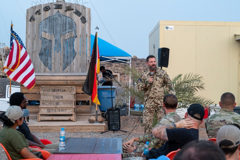 U.S. Military personnel participate in trials for the German Armed Forces Proficiency Badge