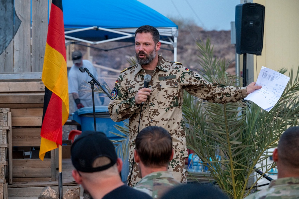 U.S. Military personnel participate in trials for the German Armed Forces Proficiency Badge