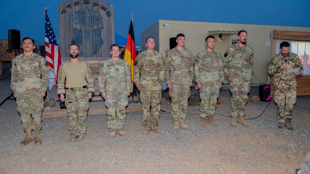 U.S. Military personnel participate in trials for the German Armed Forces Proficiency Badge