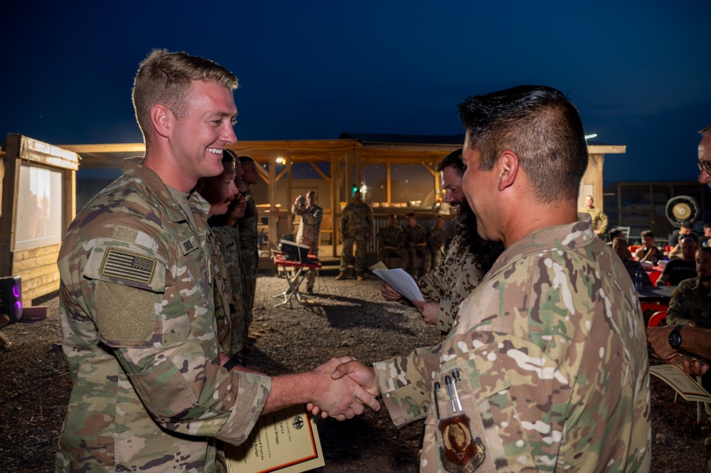 U.S. Military personnel participate in trials for the German Armed Forces Proficiency Badge