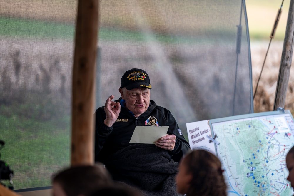 WWII Veterans Return to Groesbeek 81 Years After Market Garden to Share Stories with Dutch Students
