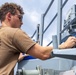 Sailors aboard the USS Dewey conduct a Freshwater Wash-Down