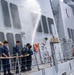 Sailors aboard the USS Dewey conduct a Freshwater Wash-Down