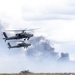 U.S. Army vehicles advance during Iron Defender-25