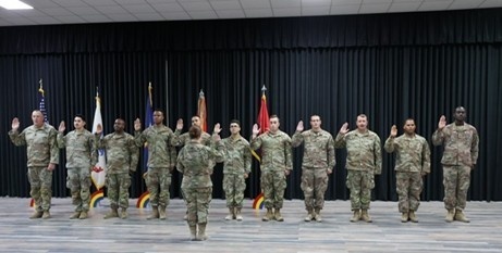 42nd Infantry Division Soldiers renew enlistment oaths  in Kuwait