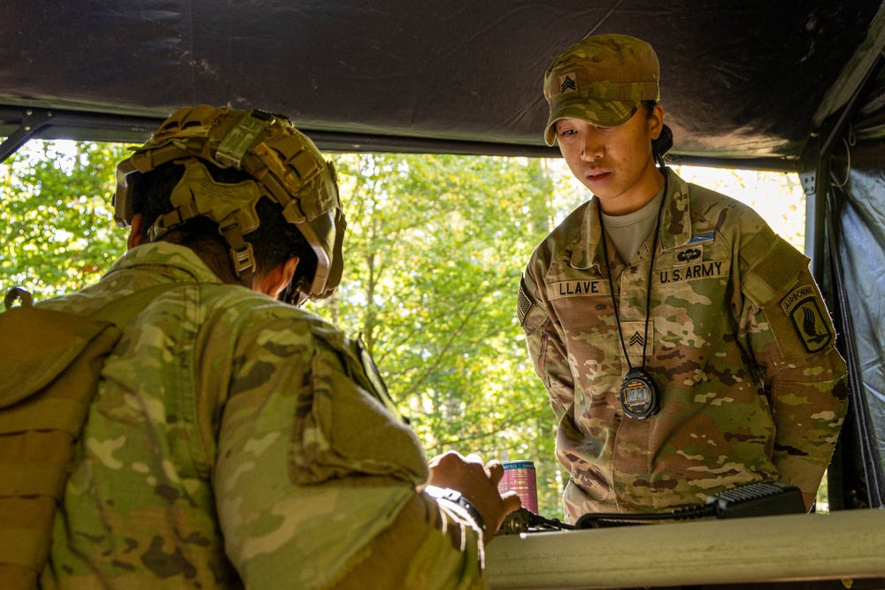 Soldiers conduct patrol and medical lanes during E2B testing