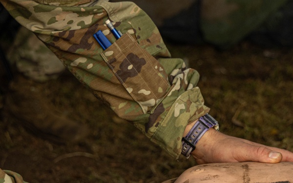 Soldiers conduct patrol and medical lanes during E2B testing