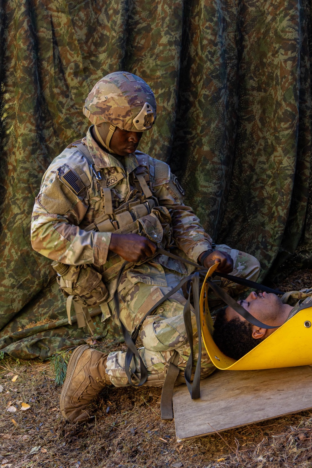 Soldiers conduct patrol and medical lanes during E2B testing
