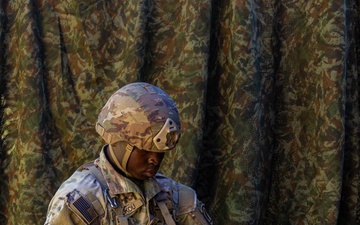 Soldiers conduct patrol and medical lanes during E2B testing