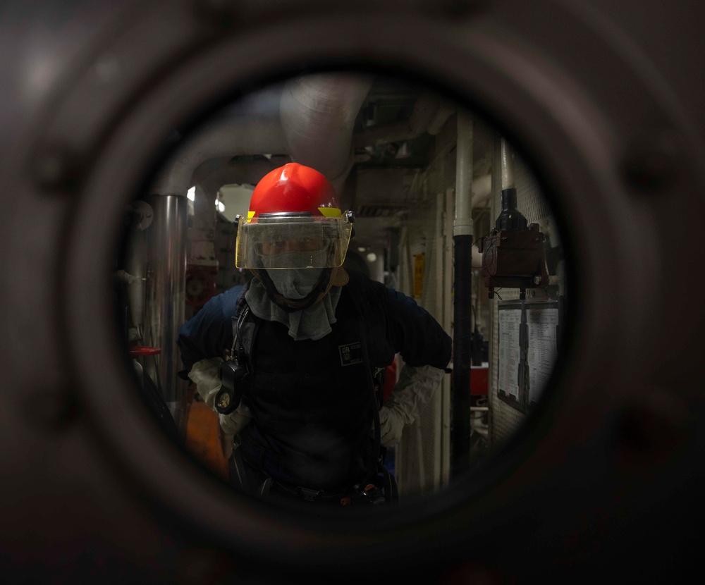 USS Dewey conducts routine General Quarters