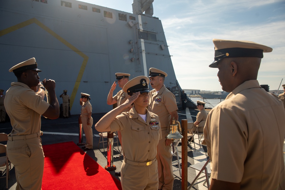 USS Arlington's Newest Chiefs Pinned During UNITAS 2025