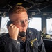 USS Higbee Conducts Watchstanding on the Bridge