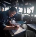 USS Higbee Conducts Watchstanding on the Bridge