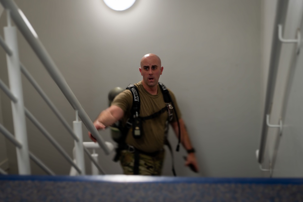 9/11 Memorial Climb: RAF Mildenhall Firefighters Honor First Responders