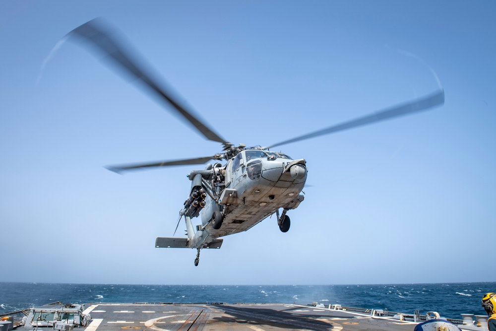 USS Higbee Sailors Conduct Flight Operations USS Higbee Sailors Conduct Flight Operations