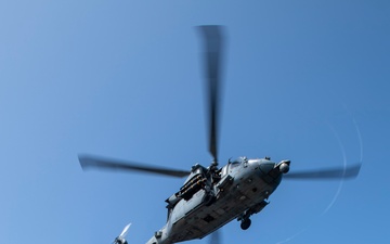 USS Higbee Sailors Conduct Flight Operations