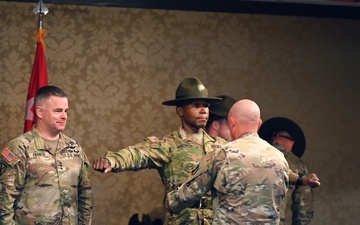 Drill Sergeant Leader, Sgt. 1st Class, Randall Smith of the U.S. Army Drill Sergeant Academy announced and belted as the 2025 U.S. Army Drill Sergeant of the Year
