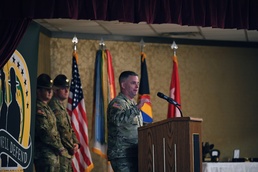 Lt. Gen. David Francis serving as the host of the U.S. Army Drill Sergeant of the Year Competition.